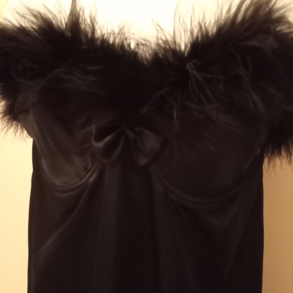 NWT🎁FREE GIFT INCLUDED 🎁 Feathers w/Buttons Sexy Satin Lingerie w/ Bra - Picture 12 of 15